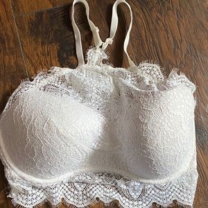 PINK white bralette